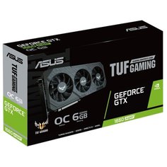 Видеокарта ASUS TUF GeForce GTX 1660 SUPER 1530MHz PCI-E 3.0 6144MB 14002MHz 192 bit DVI HDMI DisplayPort HDCP Gaming X3 OC Retail