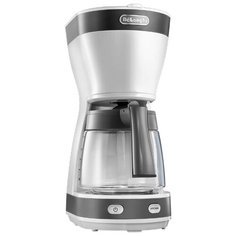 Кофеварка DeLonghi ICM 16210 белый/серебристый