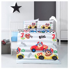 Arya комплект в кроватку Little Racer (4 предмета) белый