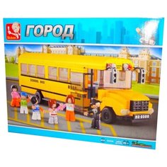 Конструктор SLUBAN Городская серия M38-B0506 Школьный автобус