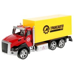 Грузовик ТЕХНОПАРК 2213-3R1 21 см красный/желтый