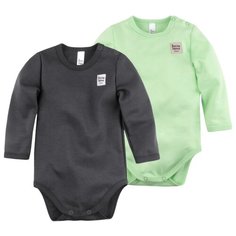 Боди Bossa Nova размер 56, графит/салатовый