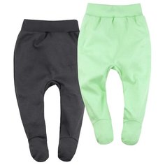 Ползунки Bossa Nova размер 68, графит/салатовый