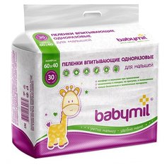 Одноразовые пеленки Babymil Эконом 60х40 30 шт.