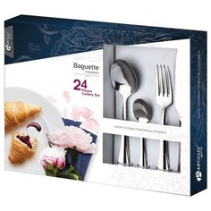 Apollo Набор столовых приборов Baguette nouveau 24 предмета серебристый