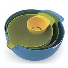 Набор мисок Joseph Joseph 40015 синий/зеленый/желтый
