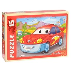 Пазл Рыжий кот Быстрая тачка (ПУ15-7275), 15 дет.