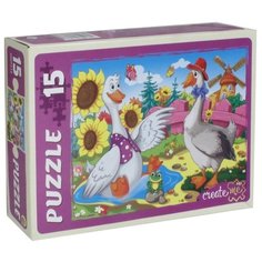 Пазл Рыжий кот Два веселых гуся (ПУ15-7276), 15 дет.