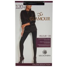 Колготки Glamour Velour 120 den, размер 3-M, nero (черный)