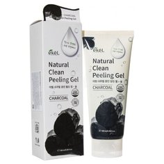 Ekel Пилинг-скатка Natural Clean Peeling Gel Charcoal с углём 180 мл