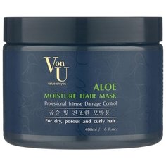 Von-U Маска для волос увлажняющая с алое вера Aloe Moisture Hair Mask, 480 мл