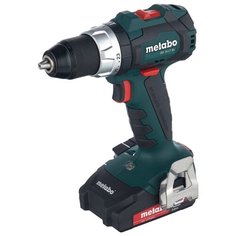 Аккумуляторная дрель-шуруповерт Metabo BS 18 LT BL 2.0Ah x2 Case 60 Н·м зеленый/черный