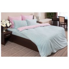 Постельное белье 2-спальное Ночь Нежна Леонель 70 х 70 см сатин зеленый