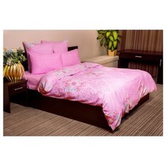 Постельное белье 1.5-спальное Ночь Нежна Витраж 70x70 см, бязь розовый
