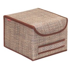 CASY HOME Коробка для хранения с крышкой ВО-032 20х25х27см коричневый