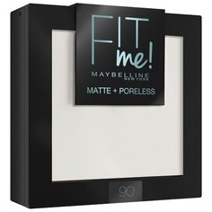 Maybelline Fit Me пудра компактная матирующая скрывающая поры 90 прозрачный