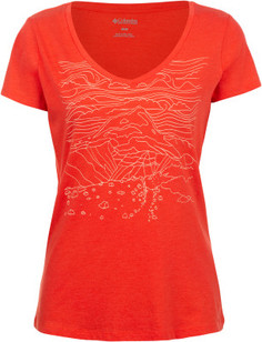 Футболка женская Columbia Hidden Lake V Neck Tee, размер 46