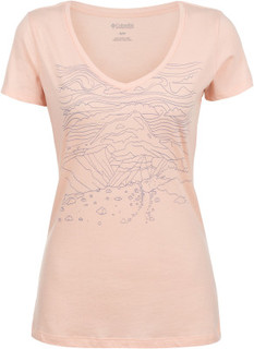 Футболка женская Columbia Hidden Lake V Neck Tee, размер 48