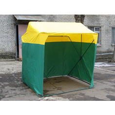 Палатка торговая Митек 2,0х2,0 P (кабриолет) (Зеленый/Желтый)