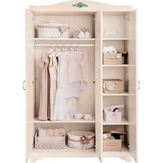 Трехстворчатый шкаф Cilek Flora classic