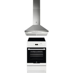 Электрическая плита с вытяжкой Electrolux EKC954909W + LFC9316X
