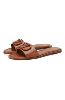 Кожаные шлепанцы Valentino Garavani VLOGO Valentino
