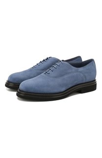 Замшевые оксфорды Santoni