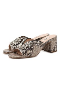 Кожаные мюли Miu Miu