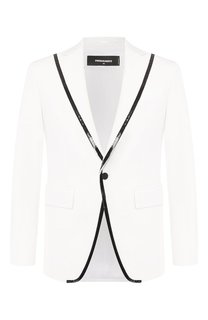 Пиджак из смеси хлопка и шелка Dsquared2