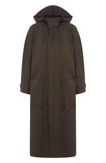 Плащ из смеси хлопка и льна Yohji Yamamoto