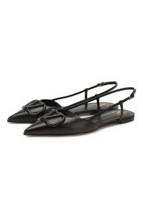 Кожаные балетки Valentino Garavani VLOGO Valentino