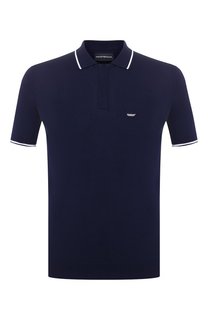 Хлопковое поло Emporio Armani