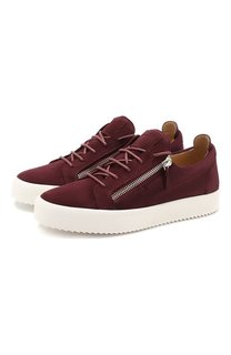 Замшевые кеды Giuseppe Zanotti Design