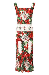 Платье из смеси хлопка и вискозы Dolce & Gabbana