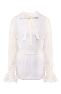 Блузка из смеси шелка и хлопка Dolce & Gabbana