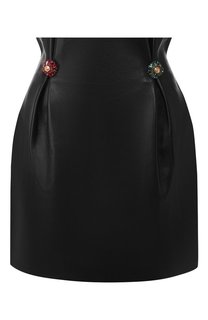 Кожаная юбка Versace