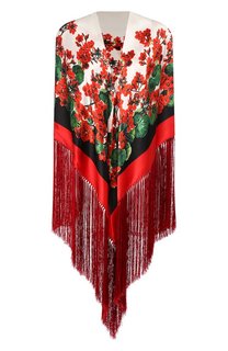 Шаль из смеси шелка и вискозы Dolce & Gabbana