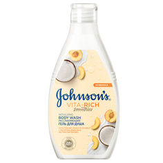JOHNSONS Гель для душа расслабляющий с йогуртом, кокосом и экстрактом персика