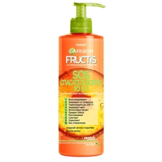 GARNIER Комплексный несмываемый крем-уход "SOS Спасатель волос 10 в 1" с жидким амино-кератином и маслом амлы, для поврежденных волос, без парабенов
