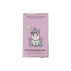 UNICORNS APPROVE Полоски для очищения кожи носа с экстрактом алоэ