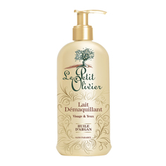 LE PETIT OLIVIER Молочко oчищающее для снятия макияжа глаз и лица с маслом Арганы