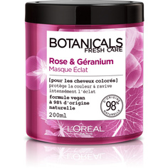 LORÉAL PARIS Маска для волос "Botanicals Герань", для окрашенных и тусклых волос, придает блеск, без парабенов, силиконов и красителей