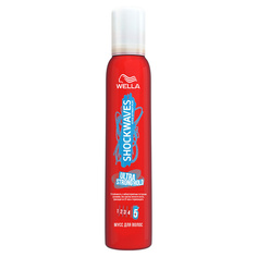 WELLA Shockwaves Мусс для укладки волос Ultra Strong Hold суперсильной фиксации