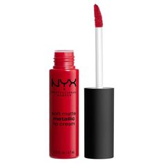 NYX Professional Makeup Матовая жидкая помада-крем с металлическим финишем. SOFT MATTE LIP CREAM