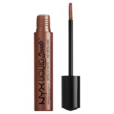 NYX Professional Makeup Жидкая губная помада с бархатным, металлическим финишем. LIQUID SUEDE METALLIC MATTE