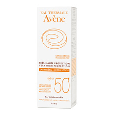 AVENE Молочко для лица и тела с минеральным экраном SPF50+ солнцезащитное