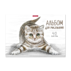 Альбом для рисования на клею ErichKrause® Tabby, А4, 40 листов