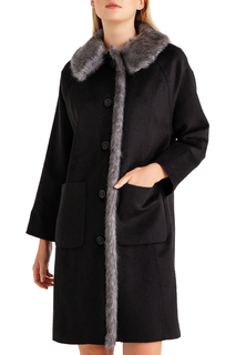 Пальто женское BGN W19K107 черное 44-XXL