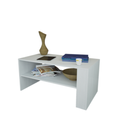 Журнальный стол MFMaster 45,0х80,0х49,0 см, белый МФ Мастер