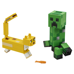 Конструктор LEGO Minecraft 21156 Большие фигурки Minecraft, Крипер и Оцелот